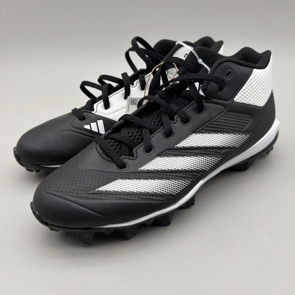 Adidas Adizero Impact Baseball Cleats Molded Black White ID0963 Men's 8.5 New